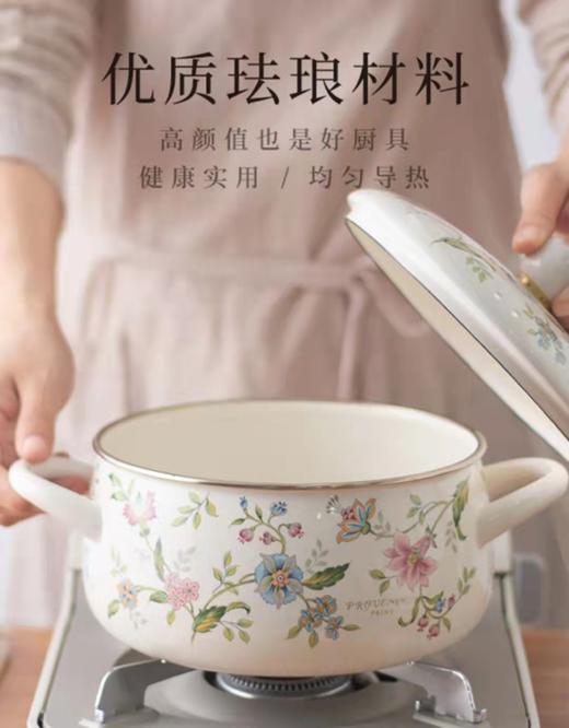 5F石村 富士珐琅双耳锅 商品图1
