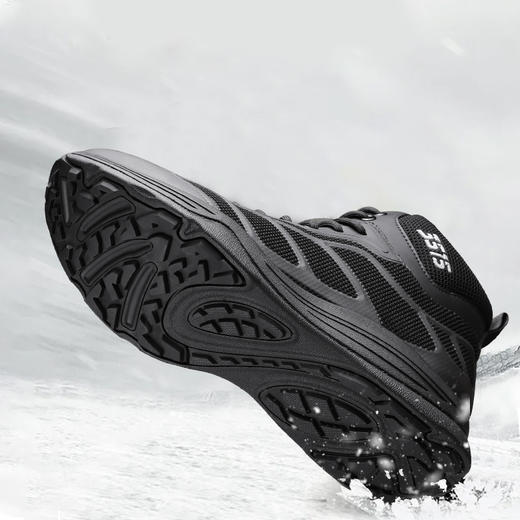 强人3515户外训练鞋男冬季保暖加绒短靴高帮作训鞋军勾男棉鞋 商品图2