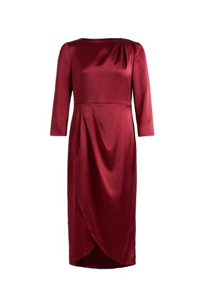 皮尔卡丹女装秋季新款端庄淑女气质礼服连衣裙P1386E1812T0
 商品图3