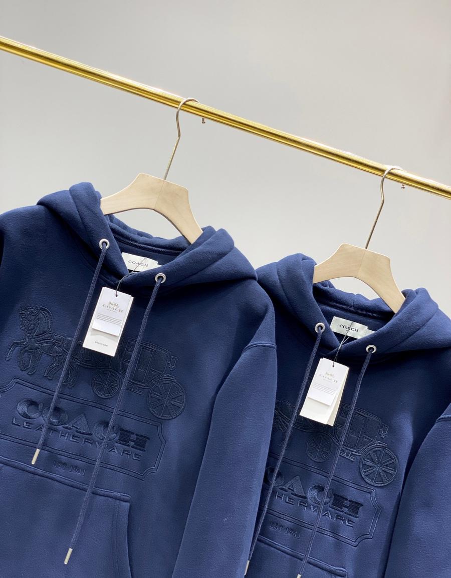 点此购买 蔻驰女款加绒贴布连帽卫衣 ll200671