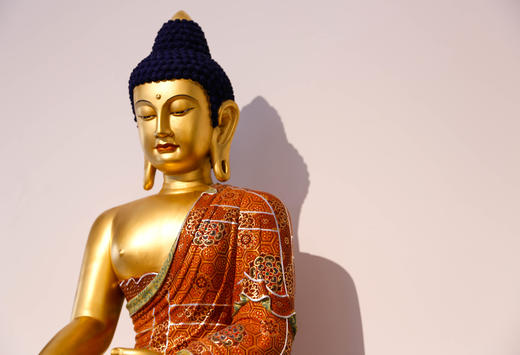 「香樟木」仿永乐矿物极彩释迦摩尼佛 商品图1