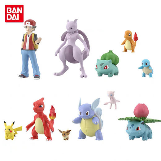 万代盒蛋 精灵宝可梦 关东地区 手办模型 商品图0