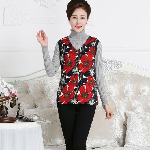 ARN-Y053秋冬保暖背心 休闲女士 修身型保暖透气V字领马甲 商品图7