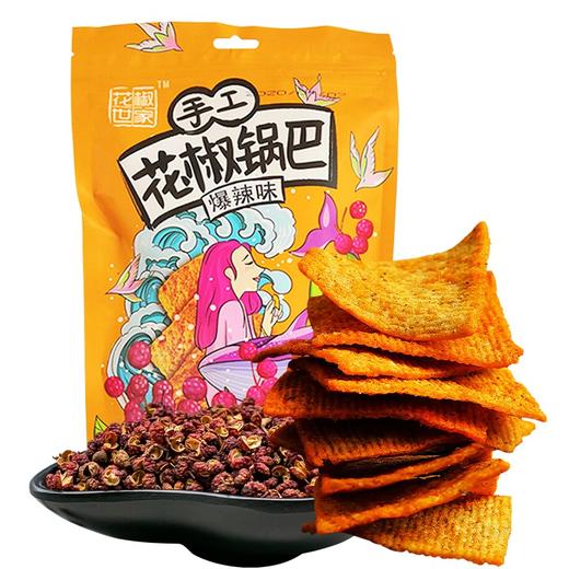 【多口味可选】椒巴客 JAOBAKE 花椒世家花椒锅巴158g*1袋 商品图3