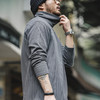 工装优选 美式休闲灰色高领卫衣保暖纯色内搭打底衫长袖T恤男秋冬 商品缩略图2