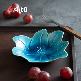 【AITO】日本原产KATACHI花姿形花瓣皿M花瓣点心碟餐碟