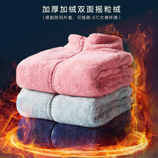 【优衣库同款！】日式摇粒绒保暖外套 男女同款 拉链口袋立领夹克 加厚加绒 时尚百搭 2024年秋冬季新款 热卖 商品图5