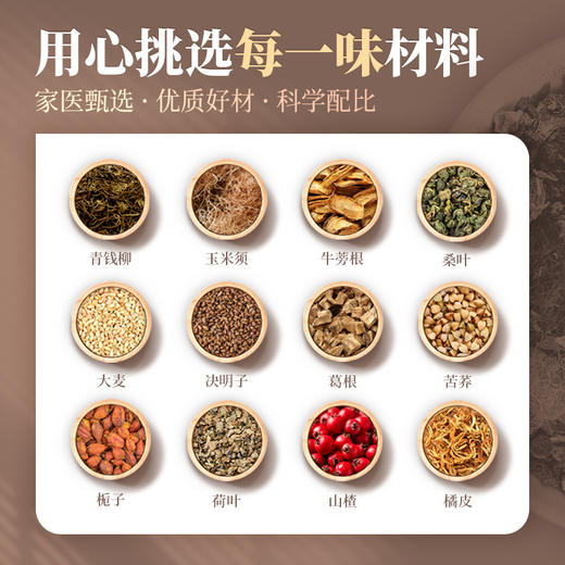 【家医健选】 青钱柳牛蒡玉米须茶 即泡即饮 150g/盒 商品图2