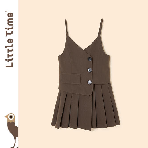 littletime特别亲子装母女秋款高端不一样套装女童西装套裙两件套 商品图2