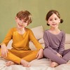 【一穿即暖！舒服到爆的儿童保暖内衣】热舒绒黑科技，如绵柔般贴心，呵护宝宝稚嫩肌肤，亲肤自发热，透气舒适，加绒家居服睡衣套装 商品缩略图3