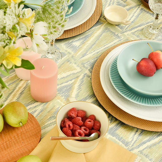 三角贡缎暗纹现代简约餐桌布 商品图2