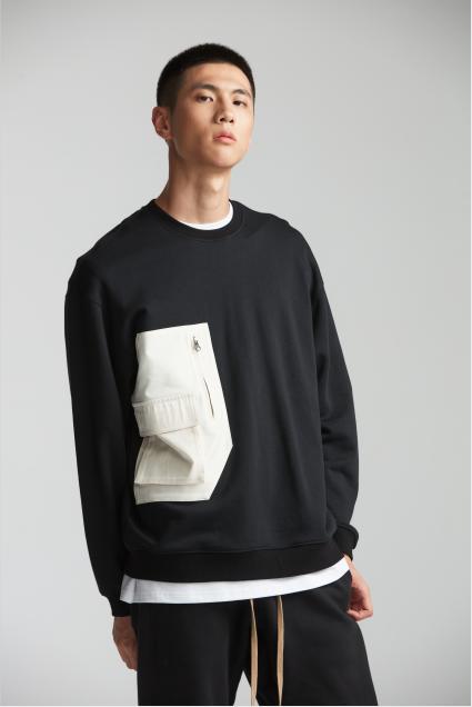 KELME卡尔美秋冬男士运动休闲卫衣针织圆领套头衫TT60341010 商品图4