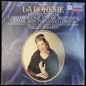 LP黑胶唱片 普契尼《波希米亚人》共两张 女高音：丽娜塔·苔巴尔迪 男高音：卡尔洛·贝尔贡济