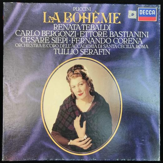 LP黑胶唱片 普契尼《波希米亚人》共两张 女高音：丽娜塔·苔巴尔迪 男高音：卡尔洛·贝尔贡济 商品图0