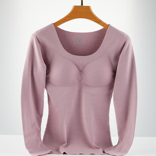 【内购 不退不换】秋冬德绒带胸垫保暖内衣打底秋衣天然乳胶胸垫免穿文胸H224274558【同步库存 售完即止】 商品图2