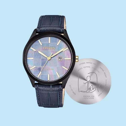 西铁城（CITIZEN）光动能“蓝朋友”明星签名限量款时尚休闲女表 EW2458-15N 商品图2