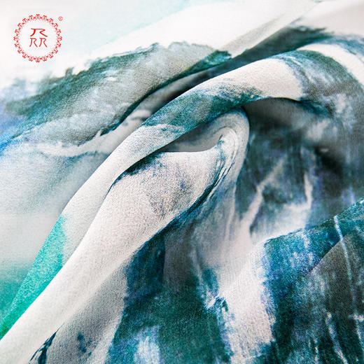 公益爱心 众品牌 新款真丝春夏季薄款桑蚕丝披肩两用长巾 风漾年华系列 丝巾围巾 心视觉 商品图4