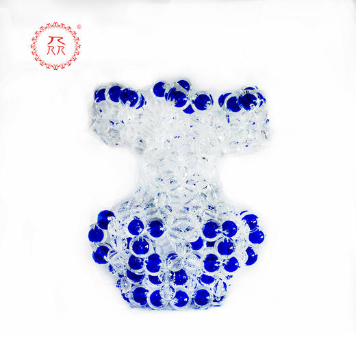公益爱心『众』品牌 水晶串珠花瓶 串珠工艺 商品图1