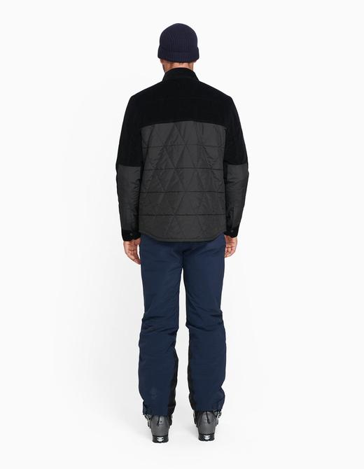 Aztech Mountain - Men Zaugg Quilted Shirt - Space Black - 男装 - 夹克 - 黑色 商品图6