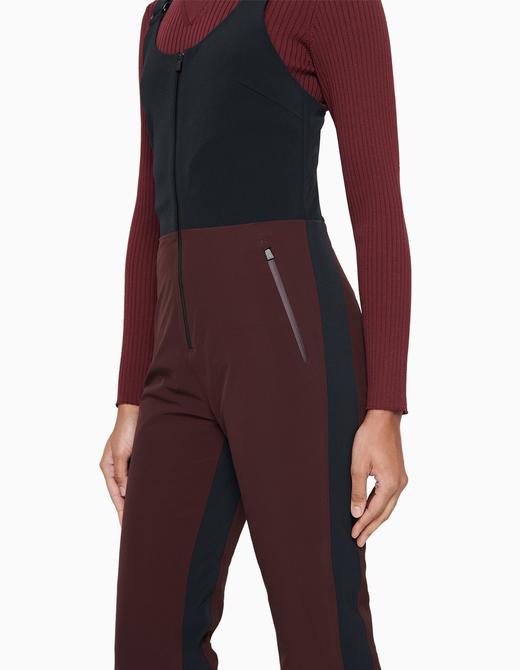 Aztech Mountain - Women Top To Bottom Bib Pant - Bordeaux Multi - 女装 - 滑雪裤 - 酒红色 商品图1