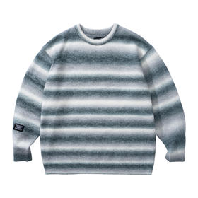 SpTF/RC21AW10/白蓝条纹羊毛混纺针织毛衣