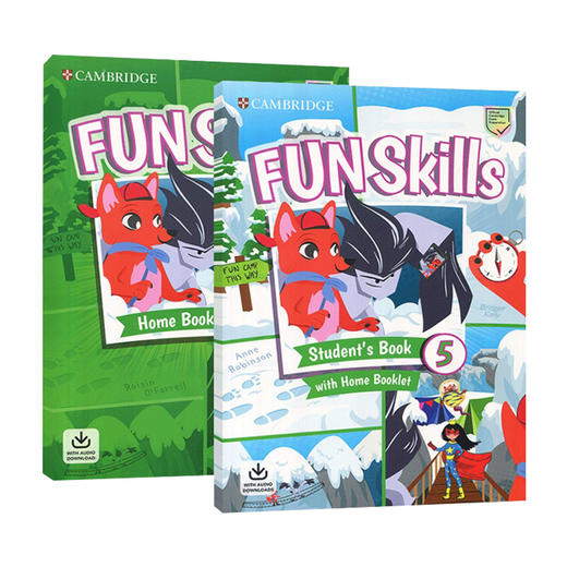 新版剑桥少儿英语YLE考试三级官方备考书 英文原版 Fun Skills Level 5 for A2 Flyers 学生用书+练习册 英文版进口原版书籍 商品图0