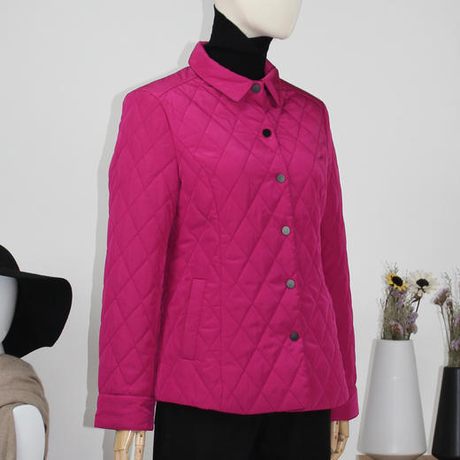 FOCALS福柯斯新款纯色薄棉服中长款拉链连帽棉服FYSCE27245 商品图1