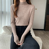 【多色可选】半高领内搭毛衣女秋冬洋气长袖打底针织衫中领上衣 商品缩略图1