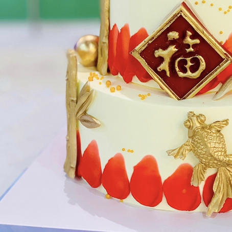 金福安康—老人生日祝寿双层蛋糕 商品图2