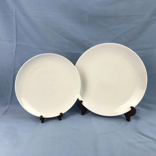 德国顶尖名瓷 卢臣泰白瓷盘 2枚装 原盒保留 商品图0