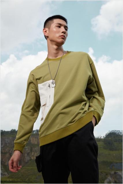 KELME卡尔美秋冬男士运动休闲卫衣针织圆领套头衫TT60341010 商品图0