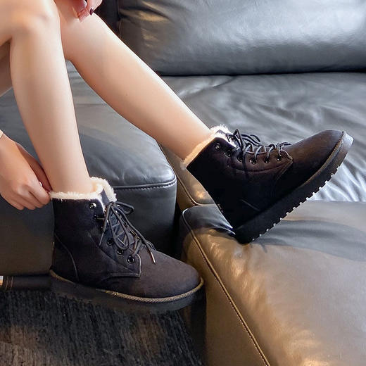 【显高显瘦！秋冬必备雪地靴】又美又飒！穿出逆天大长腿，不挑人超百搭！时尚时尚新款短，保暖棉鞋马丁靴子女鞋 商品图0