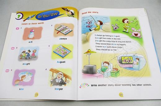 香港朗文少儿英语自然拼读6级别 学生用书含练习册 英文原版 Longman Phonics Fun 6 英文版进口原版英语书籍 商品图2