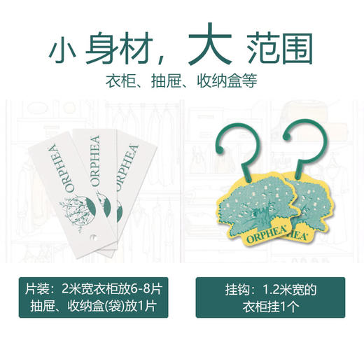 奥菲雅ORPHEA瑞士进口衣物清香片 商品图2