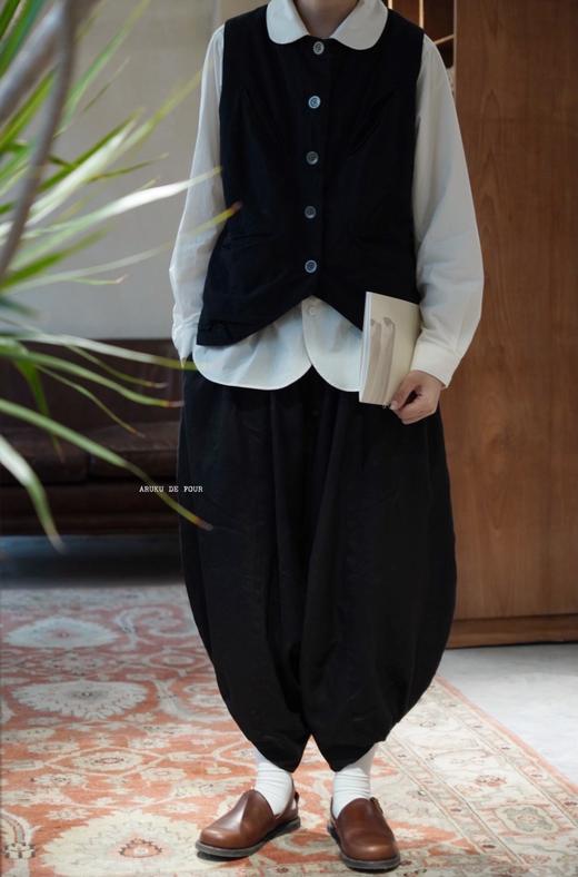 Au garcons炭黑/黑纽扣马甲 商品图5