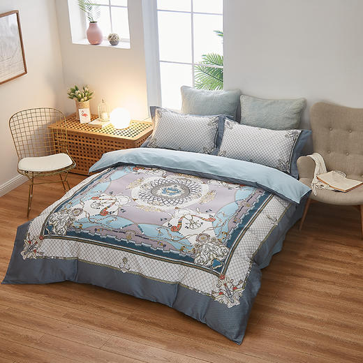 恒源祥 全棉数码印花四件套HYX106TJ【CZ】 商品图0