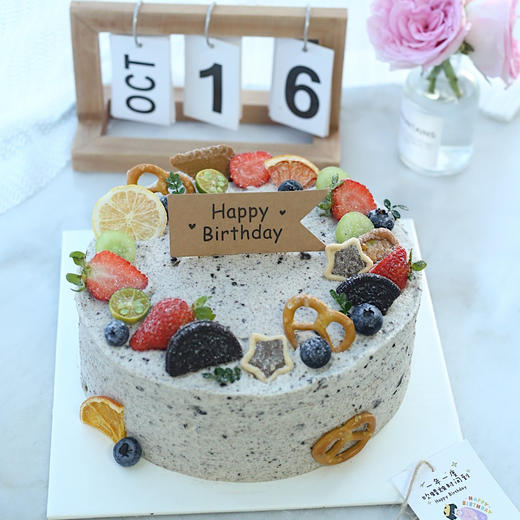 奥利奥海盐奶油水果蛋糕 商品图0