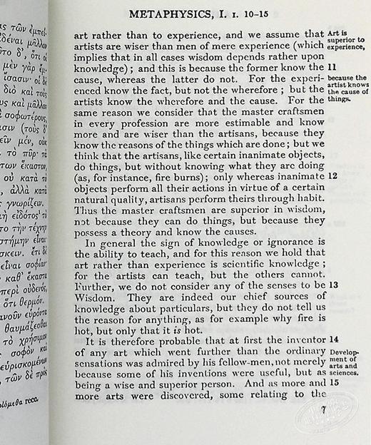预售 【中商原版】亚里士多德:形而上学，卷一（洛布古典丛书）（原文希英对照版） 英文原版 Metaphysics, Volume I Aristotle 商品图4