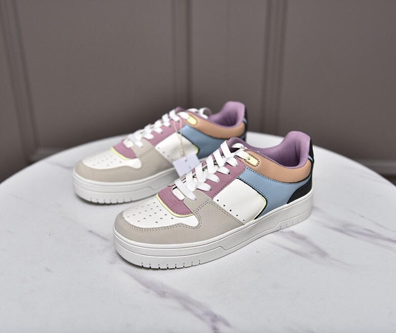 an102207音符家马卡龙配色小白鞋