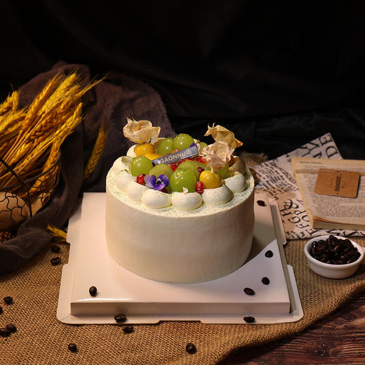 香草香缇奶油青提石榴蛋糕 商品图2