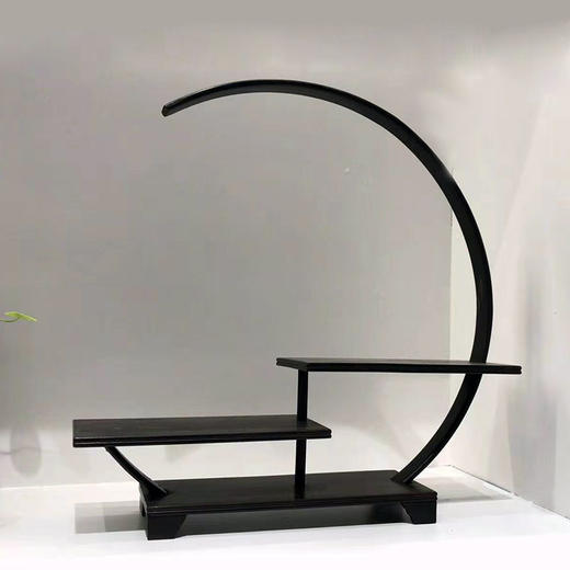 月亮博古架°紫光檀整料榫卯结构 商品图1