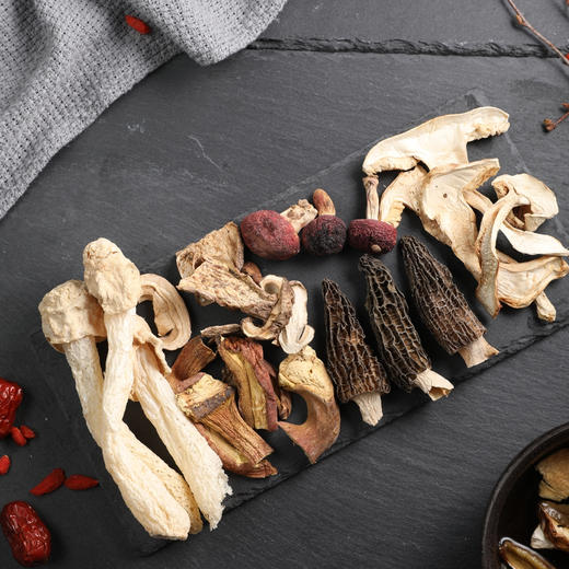 【下单后48小时左右发货】云南 六味菌汤包2盒装 60g/盒或者40g/盒 内含：松茸、羊肚菌、红菇、竹荪、黄牛肝菌、美味牛肝菌6种。60g适合3-5人，40g适合1-2人。 商品图0