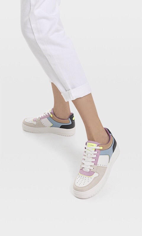 an102207音符家马卡龙配色小白鞋