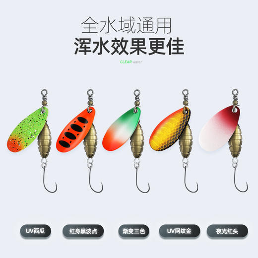 涡轮复合亮片 路亚饵 鱼饵 商品图4