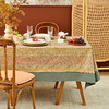 抽象贡缎手作棉麻方形桌布 商品缩略图0