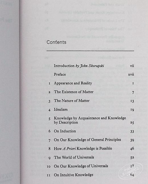 预售 【中商原版】哲学的问题 罗素 英文原版 The Problems of Philosophy Russell 商品图6