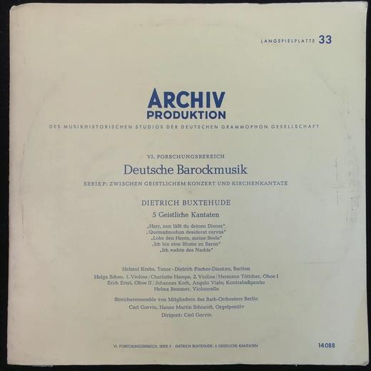 LP黑胶唱片 迪特里克·布克斯特胡德《五首教堂圣歌》 商品图0