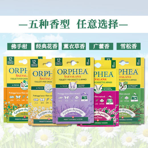 奥菲雅ORPHEA瑞士进口衣物清香片 商品图1
