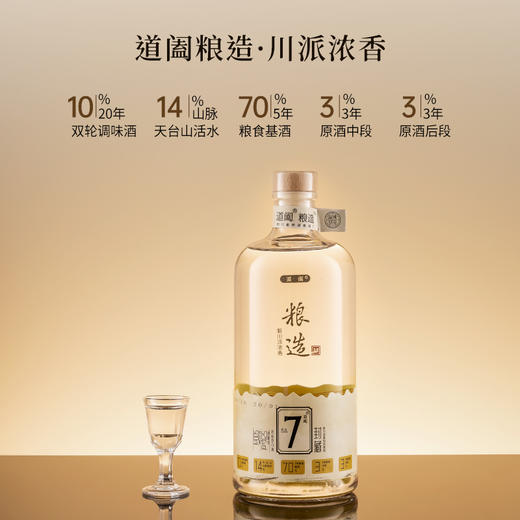 【二十年老酒】道阖粮造7号 封藏 新川派浓香型白酒 52%vol 商品图8