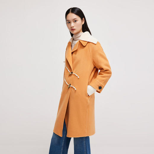 LILY冬季新款两穿羊毛大衣外套121400FN1377212 商品图3
